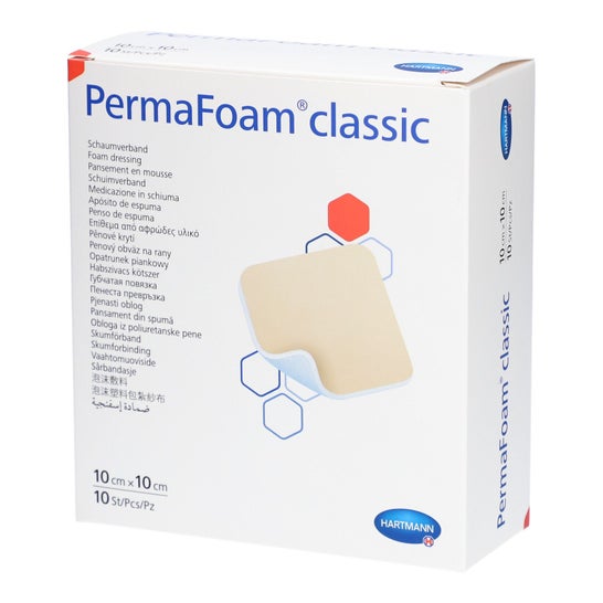 Permafoam Classic Apósito Esp 10x10cm 10uds