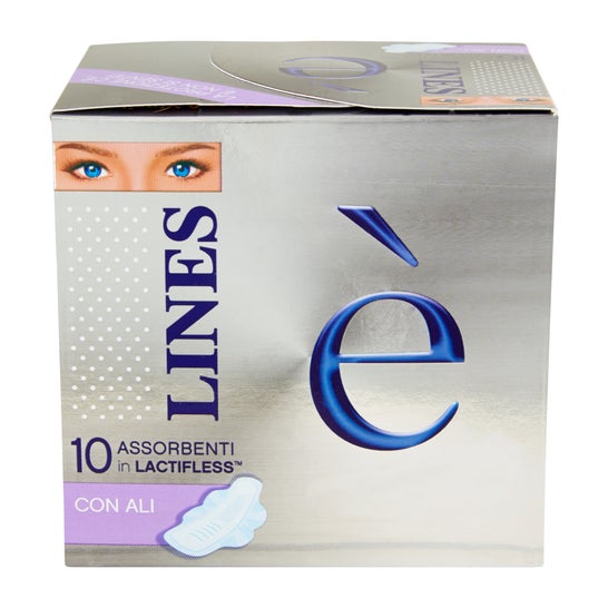 Lines È Compresas Absorbentes Lactifless con Alas 10uds