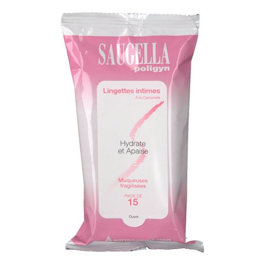 Saugella Poligyn Lingettes Intimes 15uts