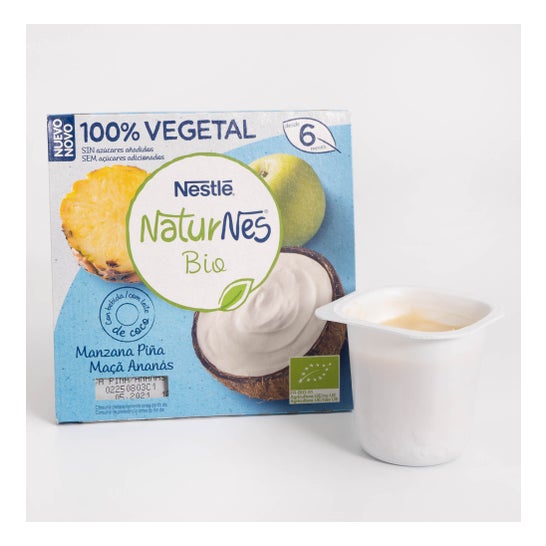 Nestle Naturnes Bio Appel Ananas 4x90g