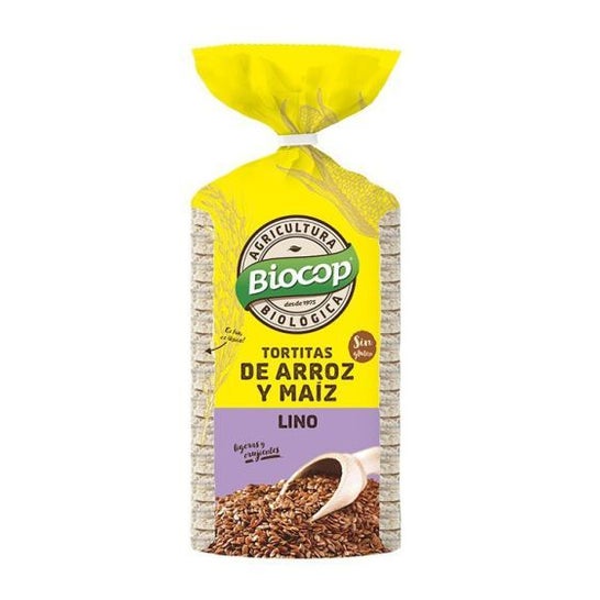 Biocop Tortitas de Arroz, Maíz y Semillas de Lino 200g