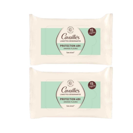 Cavaillès Schutz 48H Deo-Tücher Mandel 2x15 Stk