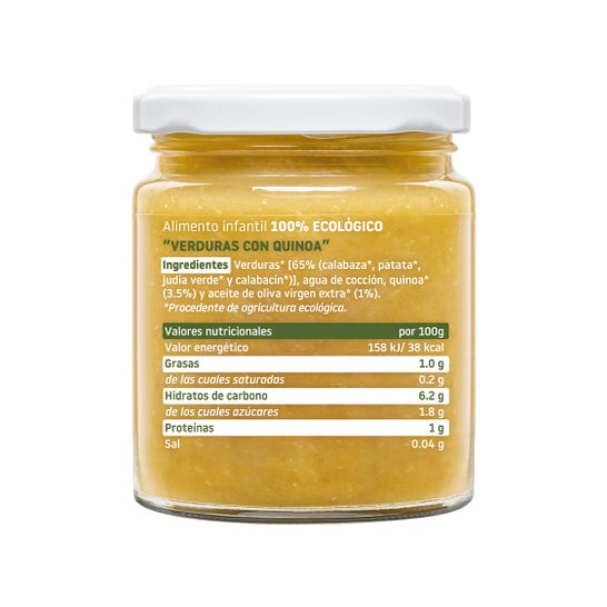 Smileat Tarrito Ecológico de Verduras Quinoa 230 g