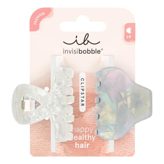 Invisibobble Clipstar Pearly Frost Hårklips 2 stk.