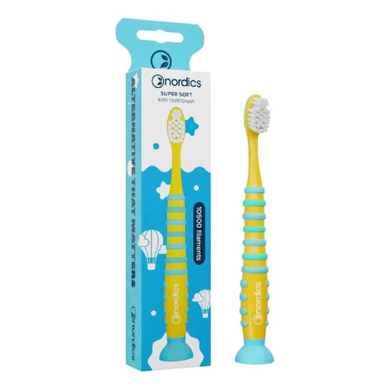 Nordics Cepillo Dental Niños 10.500 Cohete Amarillo 1ud