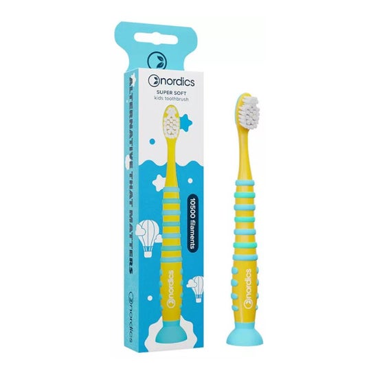 Nordics Cepillo Dental Niños 10.500 Cohete Amarillo 1ud Nordics Cepillo Dental Niños 10.500 Cohete Amarillo 1ud