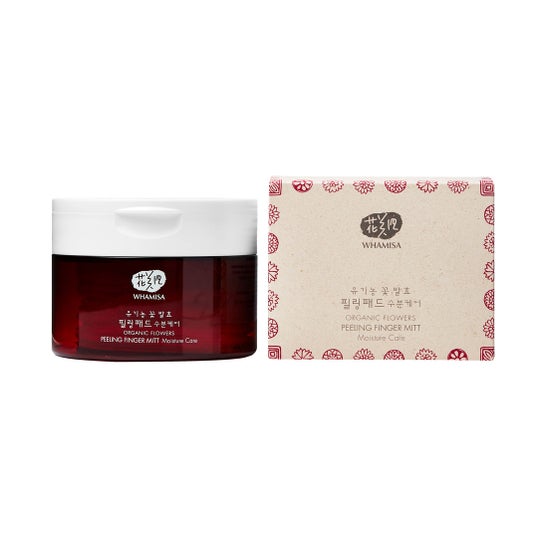 Whamisa Organic Flowers Peeling Finger Mitt Moisture 180g