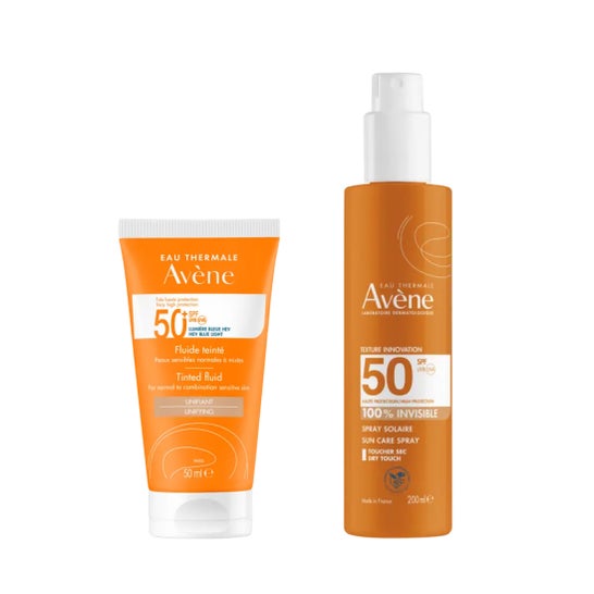 Avène Pack Fluido SPF50+ Color 50ml + Spray Invisible SPF50 200ml