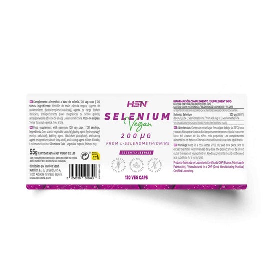 HSN L-seleniometionina 200 mcg Selenio 120 vcaps
