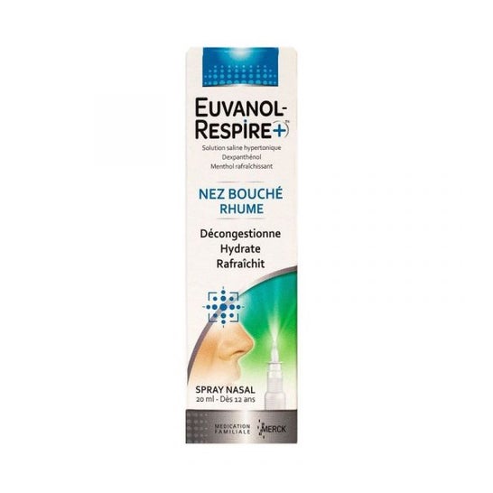 Euvanol Breathe+ Spray nasal para la nariz tapada por el frío 20ml