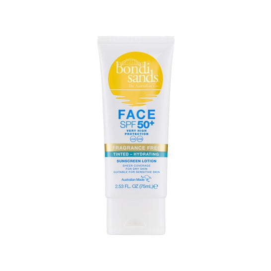 Bondi Sands Face Spf50+ Lotion Fragrance Free Tinted 75ml