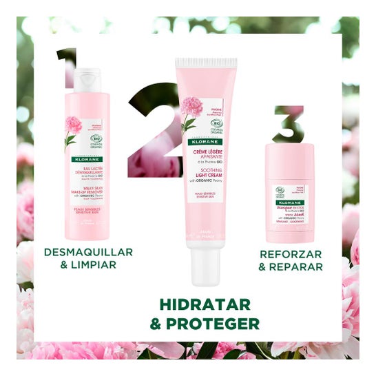 Klorane Crema Ligera Calmante a la Peonía BIO 40ml