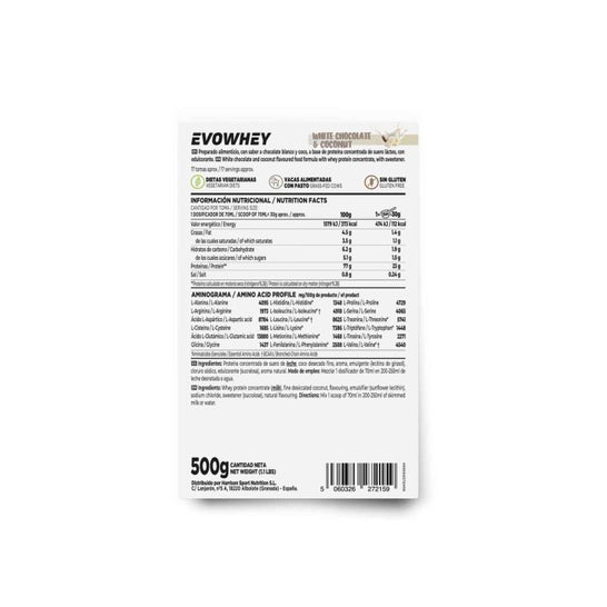 HSN Evowhey Protein Chocolate Blanco y Coco 500 g