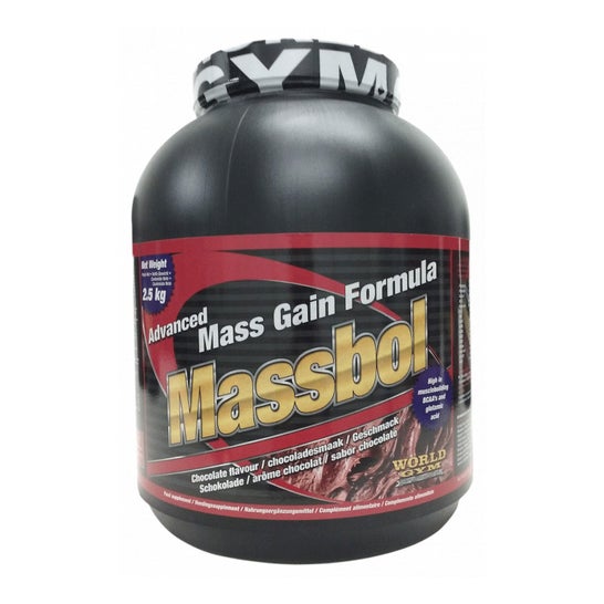 World Gym Massbol Eiwit Chocolade 2,5 kg