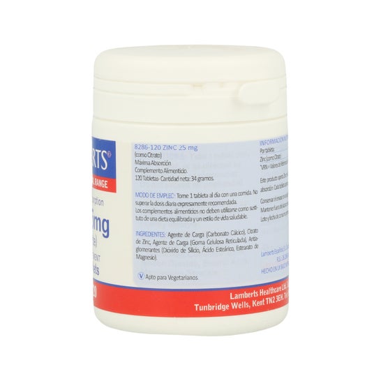 Lamberts Zinc 25mg 120comp