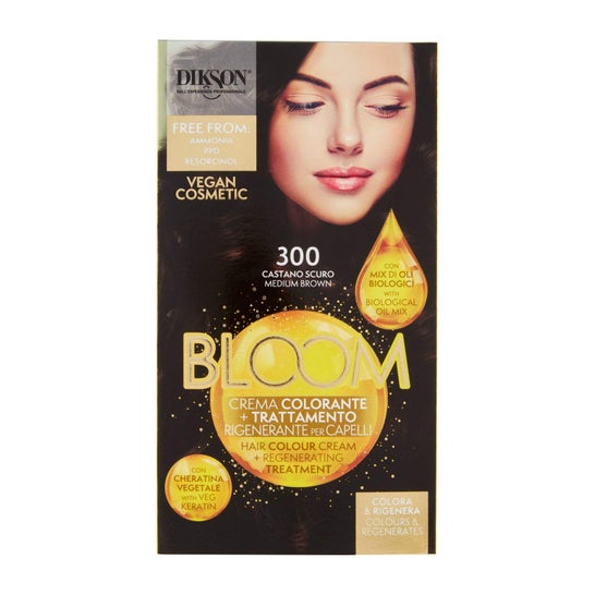 Dikson Bloom Crema Color 300 Castaño Oscuro 60ml