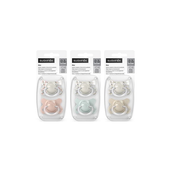 Suavinex Fusion -2 Chupete Silicona Fisiológico 2 Meses 2 uds