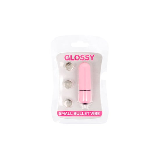 Glossy lille lyserød vibrerende kugle