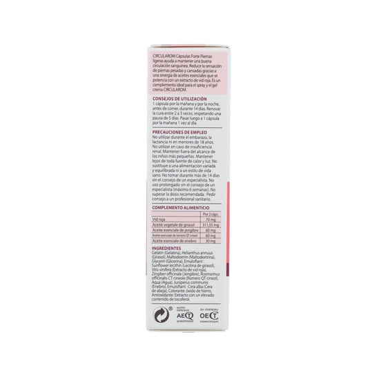 Pranarôm Circularom Capsules Forte Light Legs 30caps