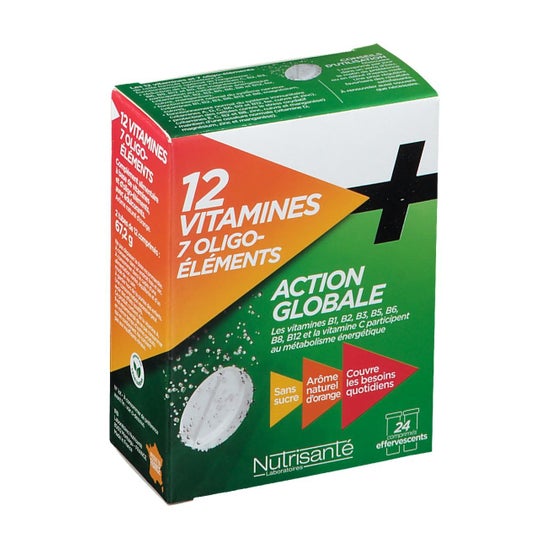 Nutrisant 12 Vitamines + 7 Oligo Elements 2x12 comprims