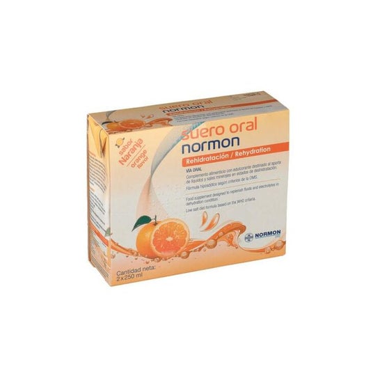Normon oral serum orange 2utsx250ml