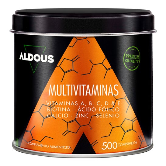 Aldous Bio Multivitaminas C D E A B Biotina Calcio Zinc 500comp