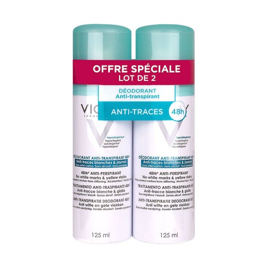 Vichy 48h Anti-Perspirant Deodorant (2x125ml) - Desodorantes