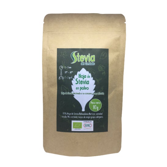 Stevia Del Condado Hoja En Polvo De Stevia Bio 80g