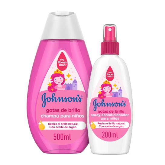 Johnson's Baby Shine Drops Shampoo og balsam til børn 500 ml + 200 ml