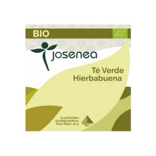 Josenea Té Verde Hierbabuena BIO 15 pirámides en sobre
