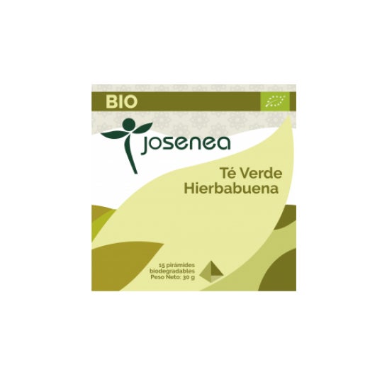 Josenea Té Verde Hierbabuena BIO 15 pirámides en sobre