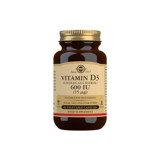 Solgar Vitamina D3 600UI 15mcg 60vcaps