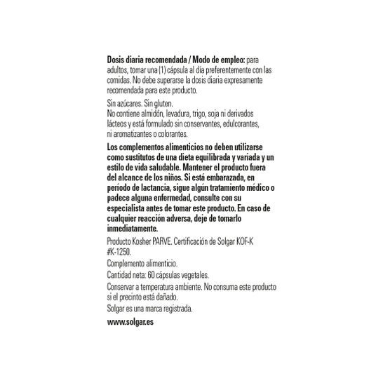 Solgar Vitamina D3 600 UI 15 mcg 60 vcaps