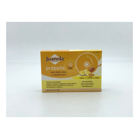 Juanola® Propolis mit Honig, Zink und Vitamin C 24 Lutschtabletten