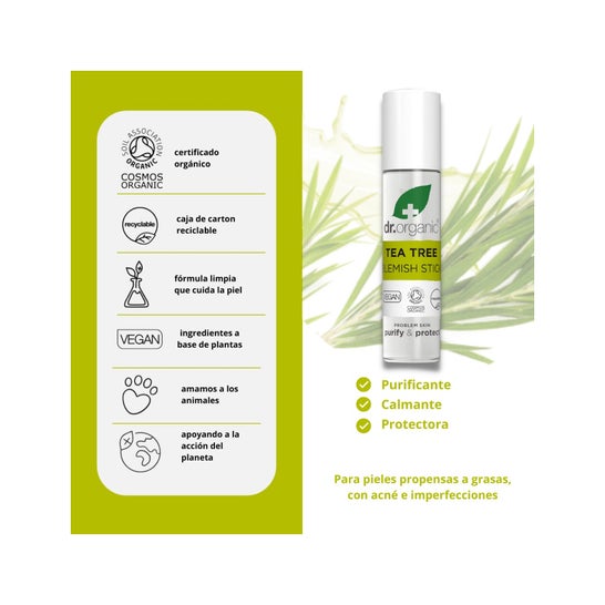 Dr.Organic Barra para Acné Árbol de Té 8 ml