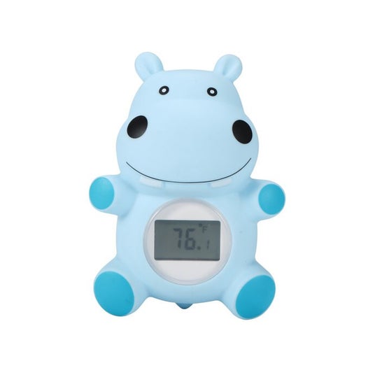 Termómetro de agua de baño para bebés – Termómetro digital de temperatura  del agua de hipopótamo y bañera de ballena, alarma intermitente silenciosa