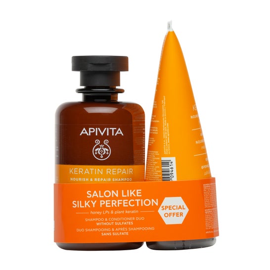 Apivita Pack Keratin Repair Champú 250 ml+ Acondicionador 150 ml