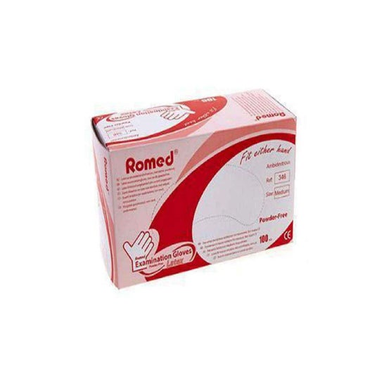 Romed Luvas Látex L 100 Unidades