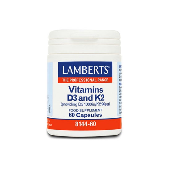 Lamberts Vitamin D3 1000 Ui Y K2 90 µg 60 Caps