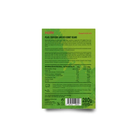 HSN Plato Preparado Estilo Veggie Cuscús Perla y Frijoles Rojos Estilo Mexicano 280g