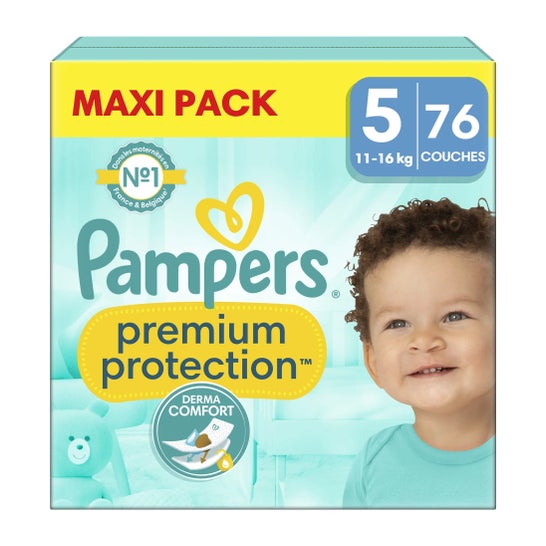 Pampers Premium Protection Pañales Bebé Talla 5 11-16kg 76uds