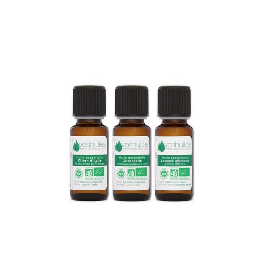 Voshuiles Summer Kit 3 Organic Essential Oils