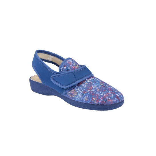 Bruman Chut BR3312 Pantufla Mujer Floral Azul Talla 37 1 Par
