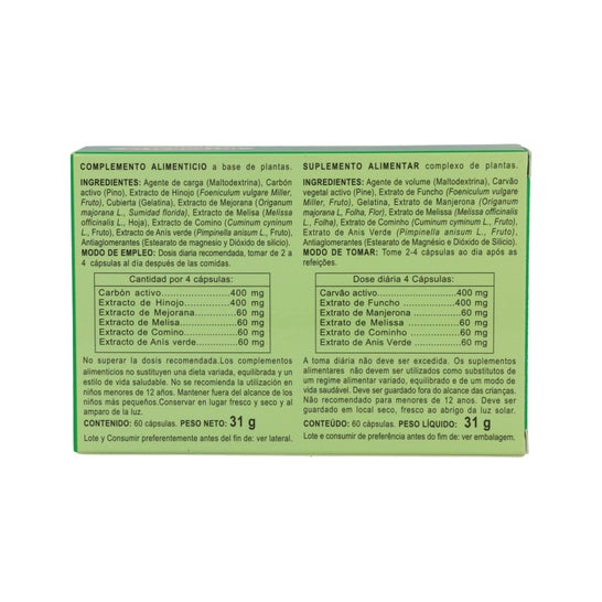 Integralia Carbón Plus 60 cápsulas