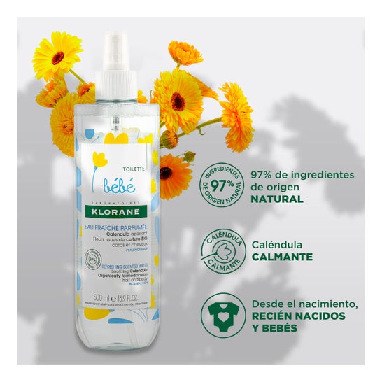 Klorane Bebé Agua Fresca Perfumada 500 ml