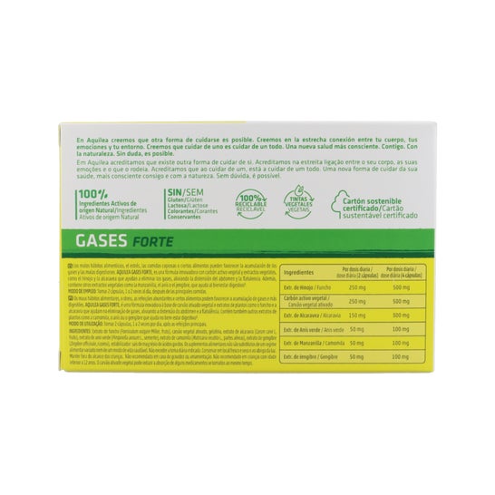 Aquilea Gases Forte Charcoal 60caps