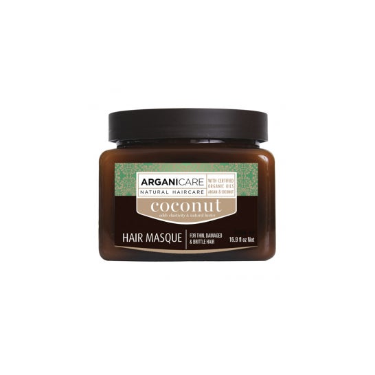 Maschera per capelli Arganicare Coco Dull, capelli molto secchi e crespi 500ml