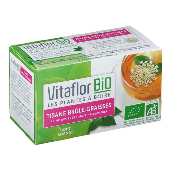 Vitaflor Organic Herbal Tea Burns Grease 18 bustine di tè alle erbe biologico