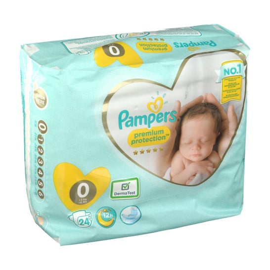 Couch Pampers Prem Prot T0 -3Kg 24