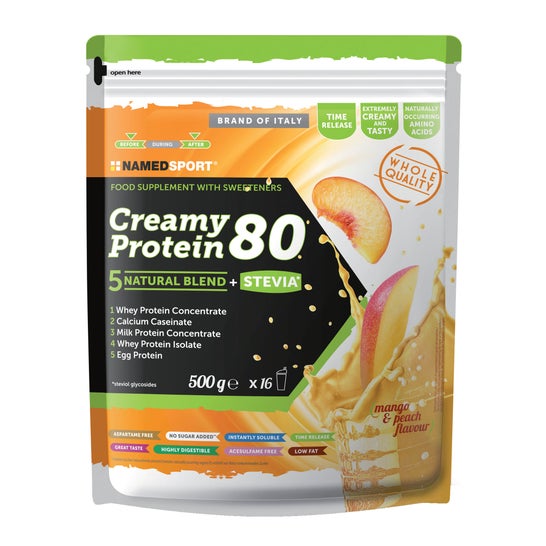 NamedSport Creamy Protein 80 Mango Peach 500g